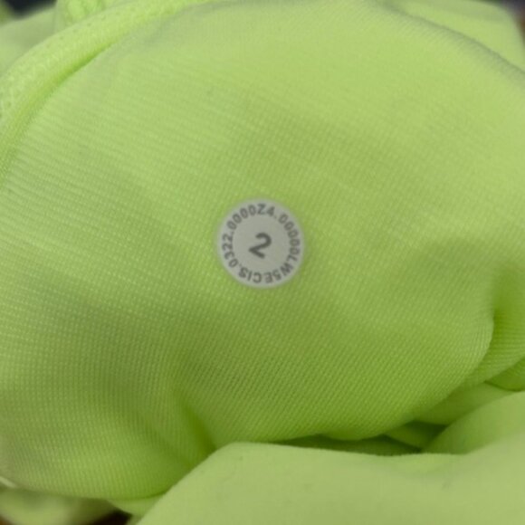 Lululemon Wunder Under 25” Hi-Lighter Yellow Size 2 EUC - Picture 4 of 4